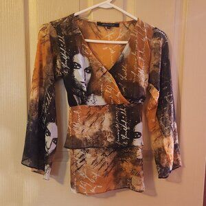 Modern design chiffon blouse